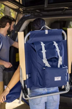 Fashion Sport Brella Campingstoel Sunsoul Backpack Chair Blue Wood