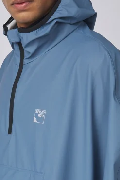 Best Sprayway Deluxe Pu Poncho Navy Blue/Navy Blue