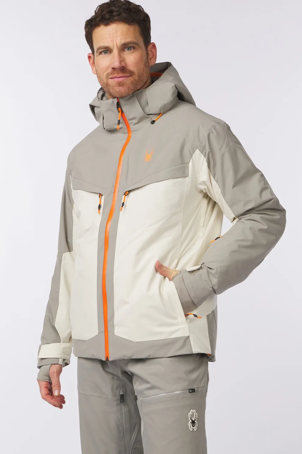 Fashion Spyder Ski-Jas Copper Jacket Vanilla Latte
