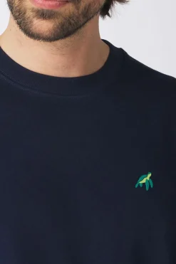 Hot STRØM Trui  Turtle Navy Blue