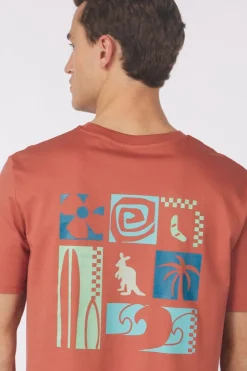 Online STRØM T-Shirt Austalia Blue Denim