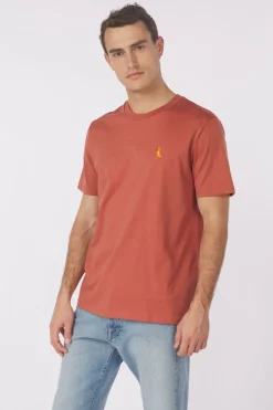 Hot STRØM T-Shirt Boxing Kangaroo Blue Denim