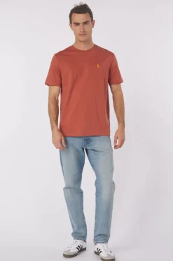 Hot STRØM T-Shirt Boxing Kangaroo Blue Denim