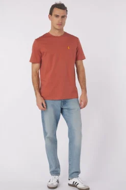 Hot STRØM T-Shirt Boxing Kangaroo Blue Denim