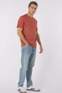 Hot STRØM T-Shirt Boxing Kangaroo Blue Denim