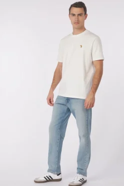 New STRØM T-Shirt Kiwi Blue Denim