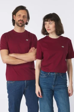 Outlet STRØM T-Shirt Rhino Burgundy