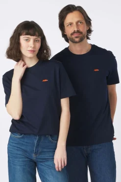 Online STRØM T-Shirt Tiger Navy Blue