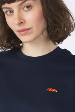 Online STRØM T-Shirt Tiger Navy Blue