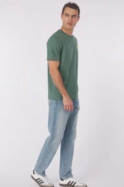 Sale STRØM T-Shirt Wave Blue Denim