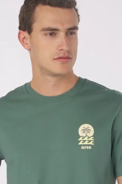 Sale STRØM T-Shirt Wave Blue Denim