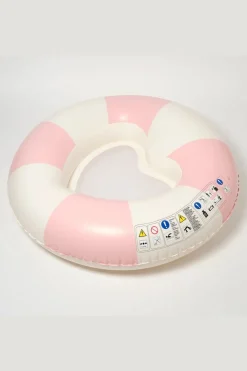 Outlet Sunnylife Speelgoed Luxe Tube Pool Ring Stole My Heart Pink Stripe white/light pink