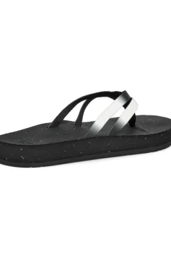 Fashion Teva Slippers W Reflip Strappy Gradiate Aura Black/ White