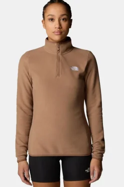 Online The North Face Fleece 100 Glacier 1/4 Zip - Eu Mid Brown/Mid Brown
