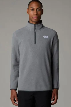 Outlet The North Face Fleece 100 Glacier 1/4 Zip Tnf Medium Grey Heather-Npf