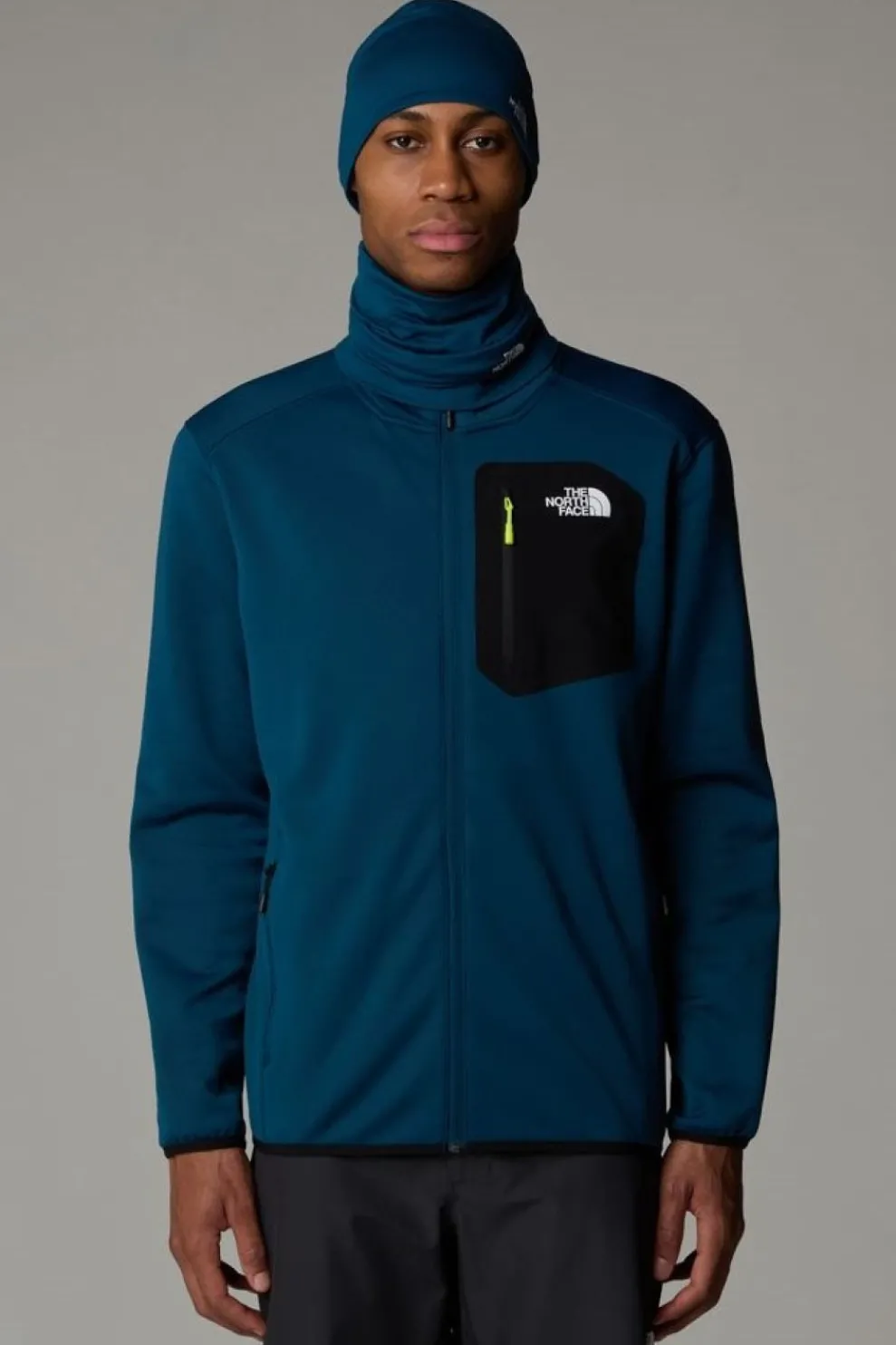 Discount The North Face Fleece Crest Fz Midnight Petrol/Tnf Black