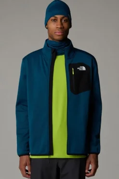 Discount The North Face Fleece Crest Fz Midnight Petrol/Tnf Black