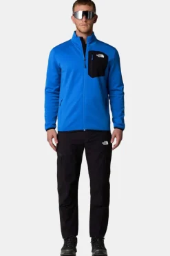 Discount The North Face Fleece Crest Fz mid blue/black