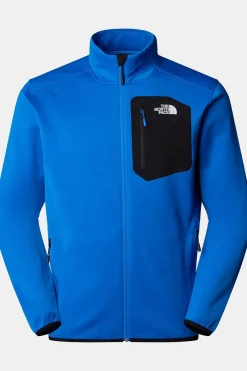 Discount The North Face Fleece Crest Fz mid blue/black