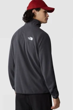 Fashion The North Face Fleece Experid Grid Jacket Asphalt Grey/Tnf Black