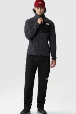 Fashion The North Face Fleece Experid Grid Jacket Asphalt Grey/Tnf Black