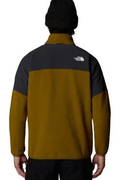 Clearance The North Face Fleece Glacier Heavyweight Full Zip Moss Green/Asphalt Grey