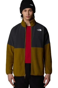 Clearance The North Face Fleece Glacier Heavyweight Full Zip Moss Green/Asphalt Grey