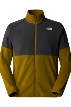 Clearance The North Face Fleece Glacier Heavyweight Full Zip Moss Green/Asphalt Grey