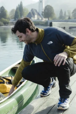 Clearance The North Face Fleece Glacier Heavyweight Full Zip Moss Green/Asphalt Grey