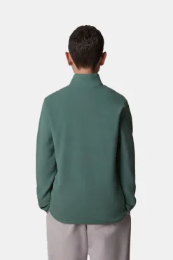 Online The North Face Fleece Teen Glacier 1/4 Zip Pullover dark green