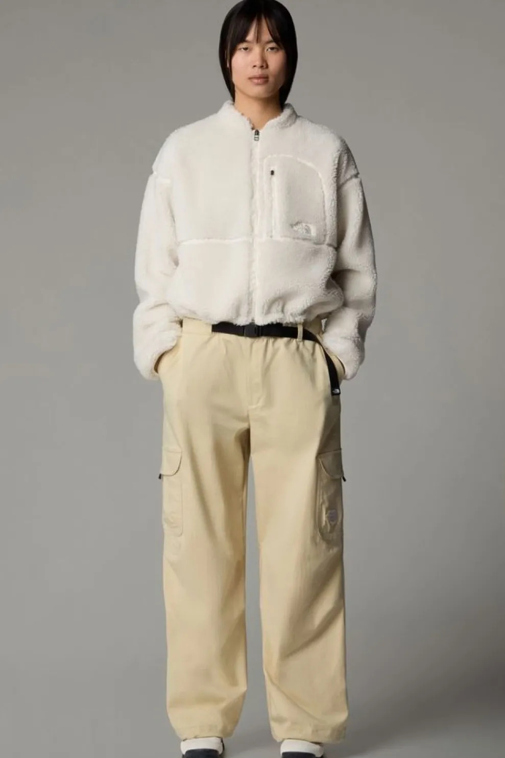 Hot The North Face Fleece Tnf Extreme Pile Fz White Dune