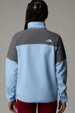 Best The North Face Fleece W Glacier Heavyweight 1/2 Zip Jacket light blue/dark grey