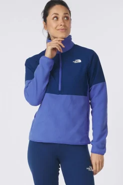 Best The North Face Fleece W Glacier Heavyweight 1/2 Zip Jacket Indigo Plum/Estate Blue