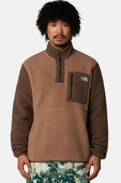 New The North Face Fleece Yumiori 1/4 Zip mid brown/dark brown