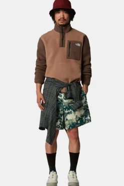 New The North Face Fleece Yumiori 1/4 Zip mid brown/dark brown