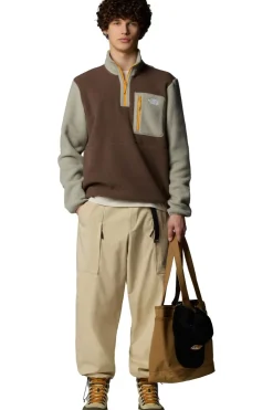 Hot The North Face Fleece Yumiori 1/4 Zip Smokey Brown-Clay Grey-Summit Gold