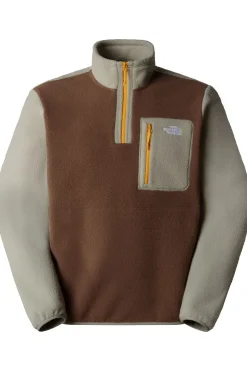 Hot The North Face Fleece Yumiori 1/4 Zip Smokey Brown-Clay Grey-Summit Gold