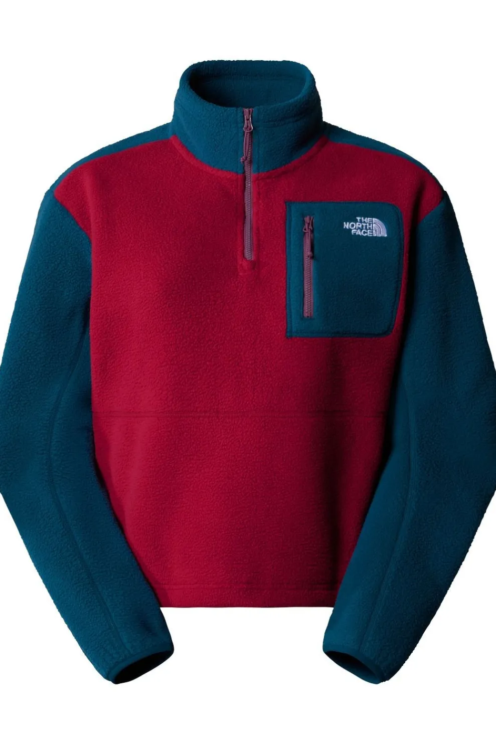 New The North Face Fleece Yumiori 1/4 Zip Beetroot/Midnight Petrol