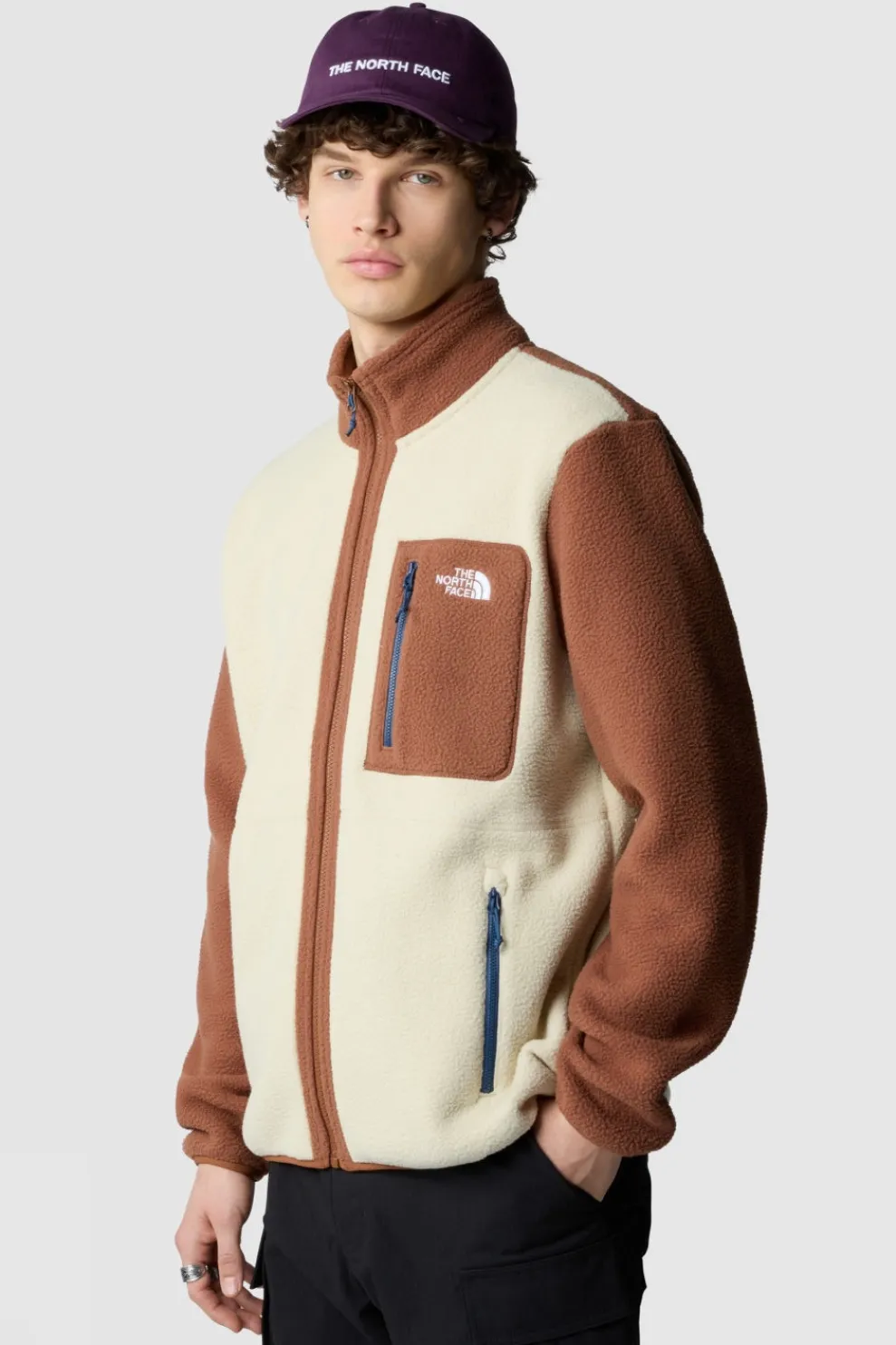 New The North Face Fleece Yumiori Fz Gravel/Stone Brown