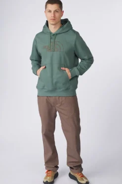Fashion The North Face Trui M Drew Peak Light Hoodie Duck Green/Latte