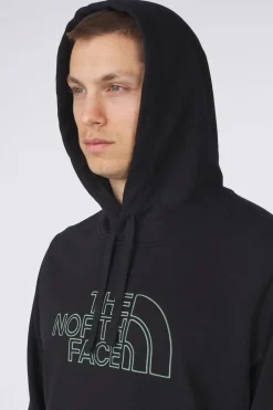 Clearance The North Face Trui M Drew Peak Light Hoodie Tnf Black/Duck Green