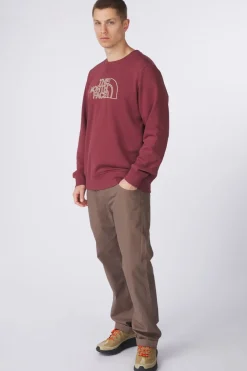 Clearance The North Face Trui M Drew Peak Light Crew Sumac/Gravel