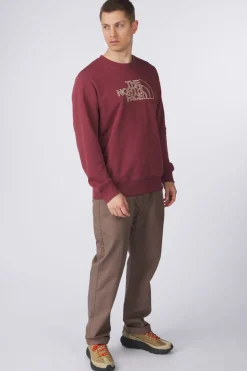 Clearance The North Face Trui M Drew Peak Light Crew Sumac/Gravel