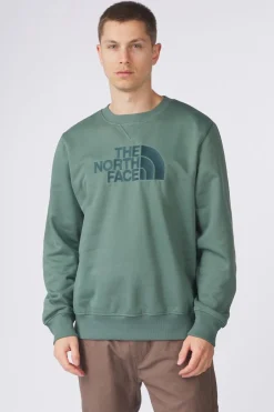 Sale The North Face Trui M Drew Peak Crew Duck Green-Deep Nori