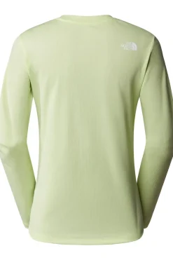 Clearance The North Face T-Shirt Airlight Hike Ls Tee Astro Lime