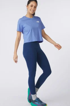 Sale The North Face T-Shirt Cropped Simple Dome Tee Virtual Blue