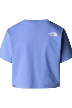 Sale The North Face T-Shirt Cropped Simple Dome Tee Virtual Blue