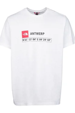 Fashion The North Face T-Shirt Gps Antwerp TNF White