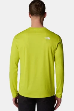 Discount The North Face T-Shirt M Airlight Hike Ls Lime Green