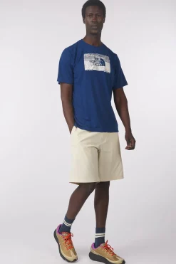 Clearance The North Face T-Shirt M Foundation Abstract Graphic Tee Estate Blue